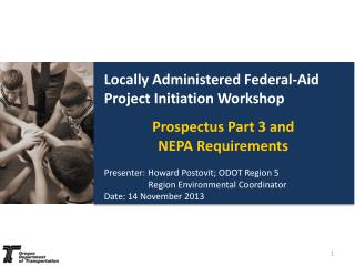 Locally Administered Federal-Aid Project Initiation Workshop