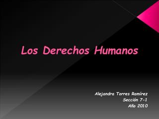 Los Derechos Humanos