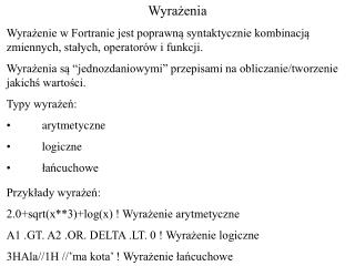 Wyrażenia