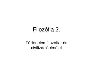 Filozófia 2.