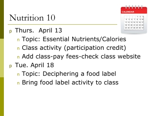 Nutrition 10