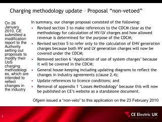 Charging methodology update – Proposal “non-vetoed”