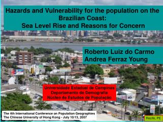 Hazards and Vulnerability for the population on the Brazilian Coast: