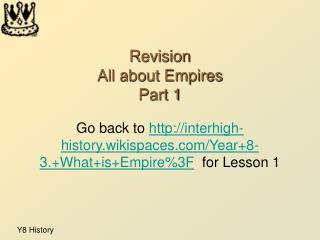 Revision All about Empires Part 1