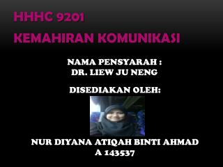 HHHC 9201 KEMAHIRAN KOMUNIKASI
