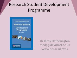 Research Student Development Programme