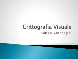 Crittografia Visuale