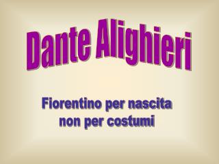 Dante Alighieri