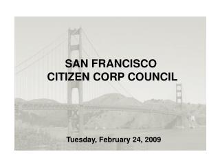 SAN FRANCISCO CITIZEN CORP COUNCIL