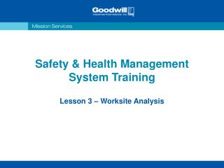 Safety &amp; Health Management System Training