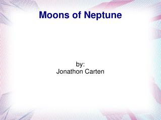 Moons of Neptune