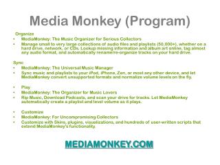 Media Monkey (Program)
