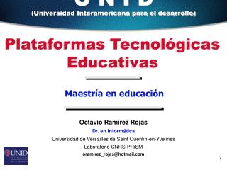 Plataformas Tecnológicas Educativas