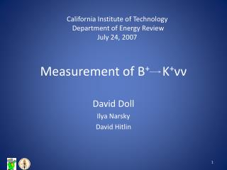 Measurement of B + K + νν