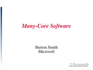 Many-Core Software