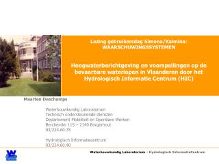 Waterbouwkundig Laboratorium - Hydrologisch InformatieCentrum