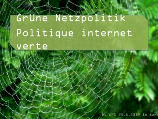 Grüne Netzpolitik Politique internet verte