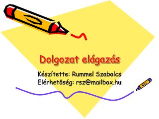 Dolgozat elágazás