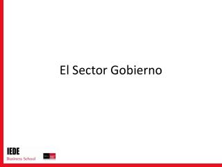 El Sector Gobierno