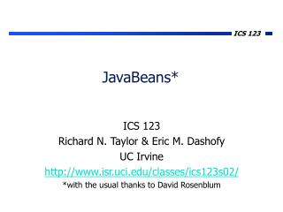 JavaBeans*