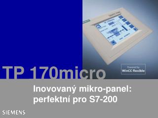 Inovovaný mikro-panel: perfektní pro S7-200