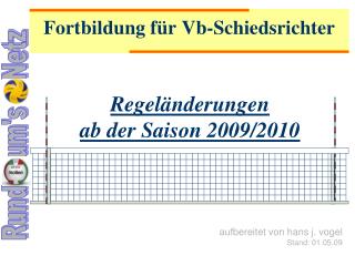 Fortbildung für Vb-Schiedsrichter