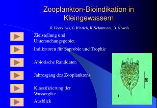 Zooplankton-Bioindikation in Kleingew ä ssern