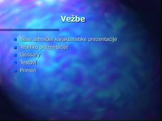 Vežbe