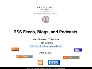 RSS Feeds, Blogs, and Podcasts