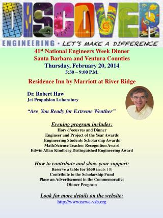 41 st National Engineers Week Dinner Santa Barbara and Ventura Counties