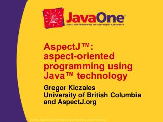 AspectJ™: aspect-oriented programming using Java™ technology