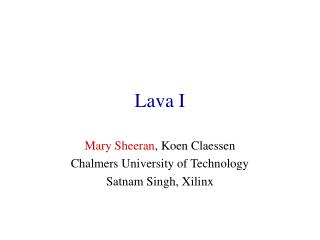 Lava I