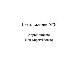Esercitazione N°6