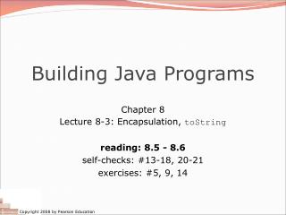 Building Java Programs