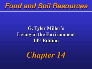 Food and Soil Resources