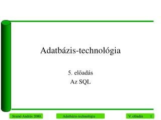 Adatbázis-technológia