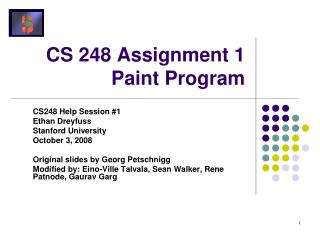 CS 248 Assignment 1 Paint Program