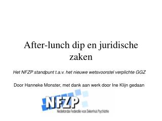 After-lunch dip en juridische zaken