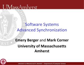 Software Systems Advanced Synchronization