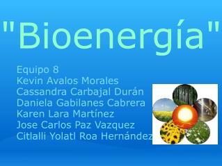 &quot;Bioenergía&quot;
