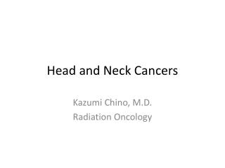 Head and Neck Cancers