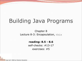 Building Java Programs