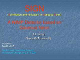 J.T. White Texas A&amp;M University