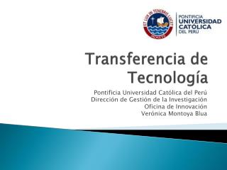 Transferencia de Tecnología