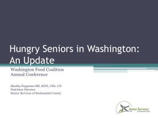 Hungry Seniors in Washington: An Update