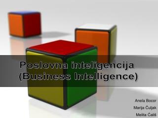 Poslovna inteligencija (Business Intelligence)