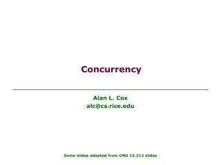 Concurrency