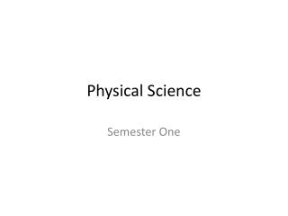 Physical Science