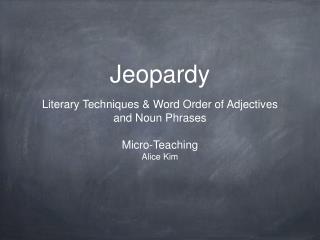 Jeopardy