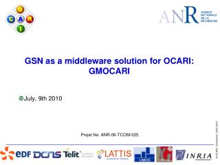 GSN as a middleware solution for OCARI: GMOCARI